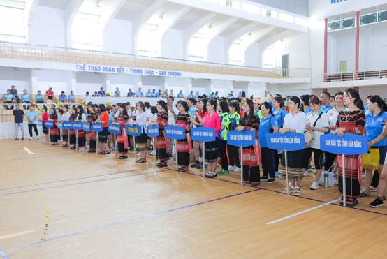 Các đoàn tham dự Hội thao